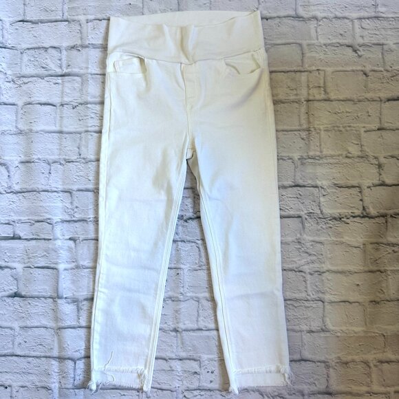 M. Rena Skinny Cotton White Pants Women - Picture 1 of 9